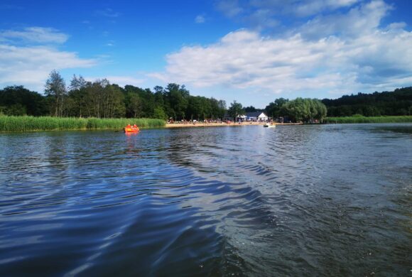 Municipal Beach at the Tarpno Lake