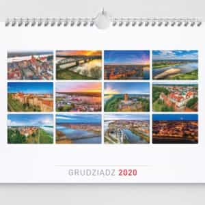 Kalendarz ścienny z Grudziądzem na rok 2020