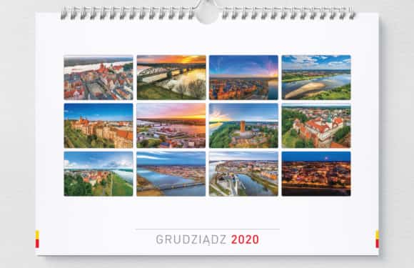 Kalendarz ścienny z Grudziądzem na rok 2020