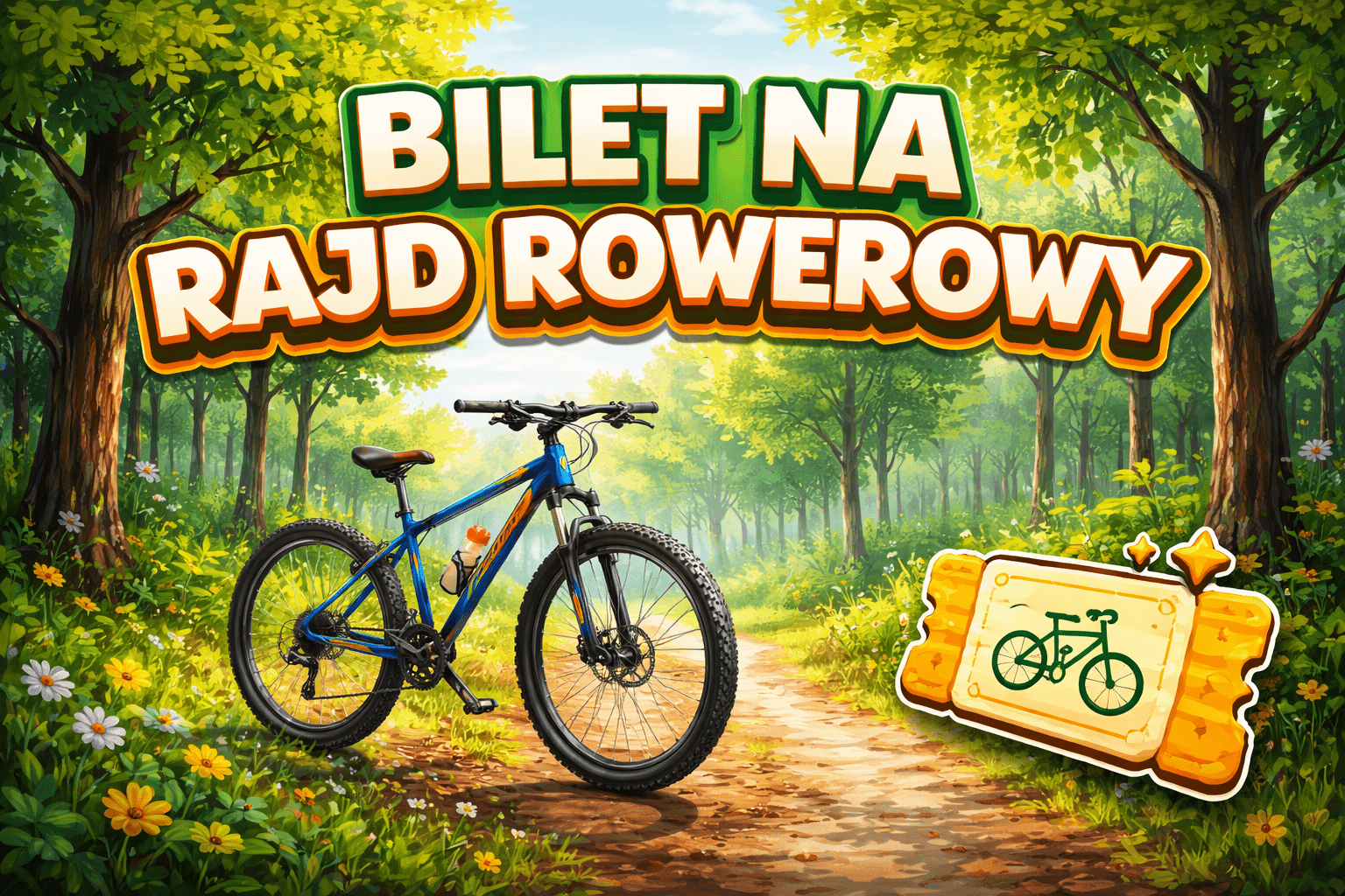 obrazek biletu na rajd rowerowy