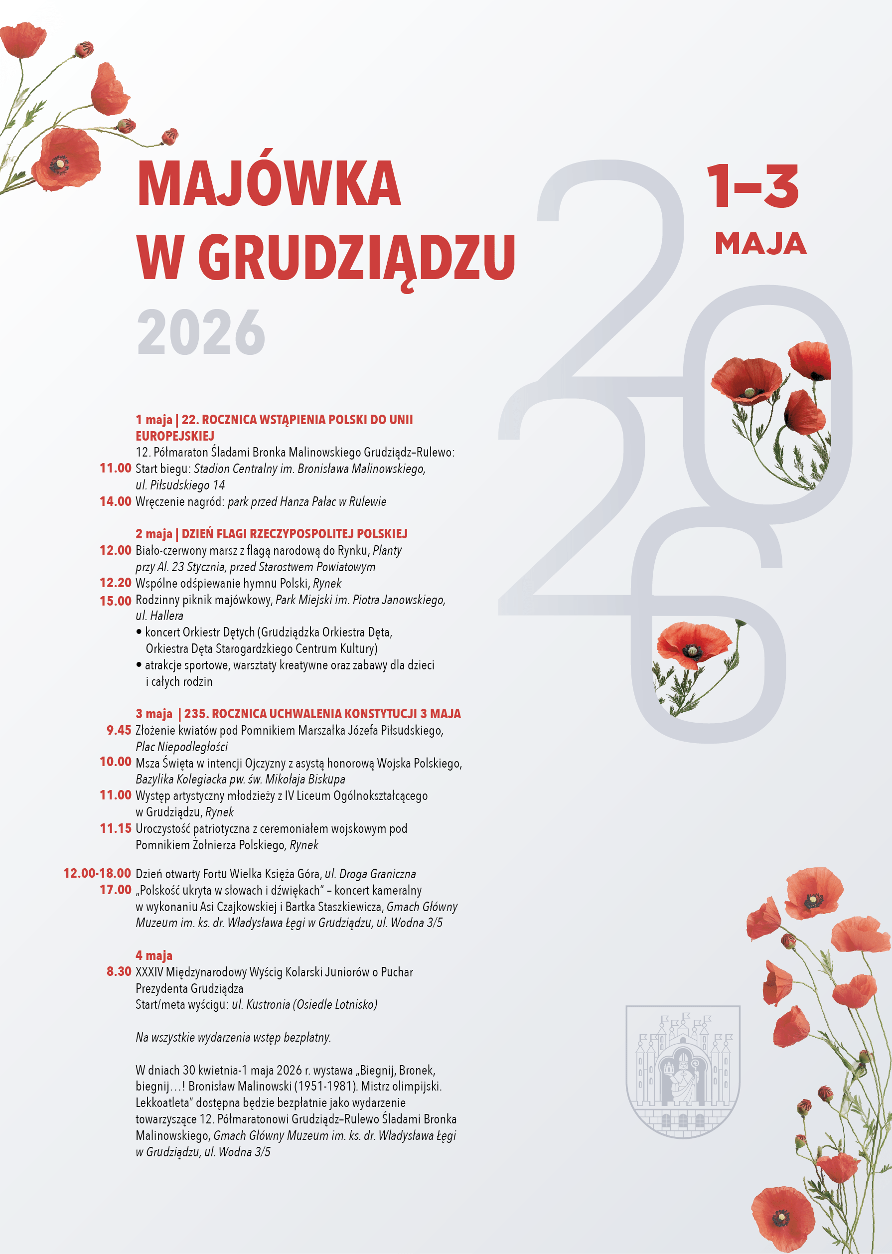 plakat imprez majowych