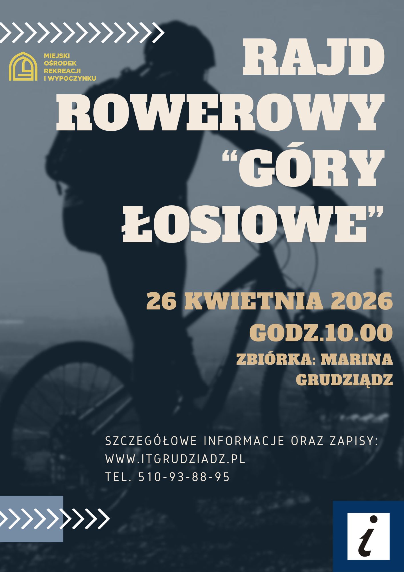 Rajd rowerowy na wieżę widokową na Górach Łosiowych – 26 kwietnia 2026