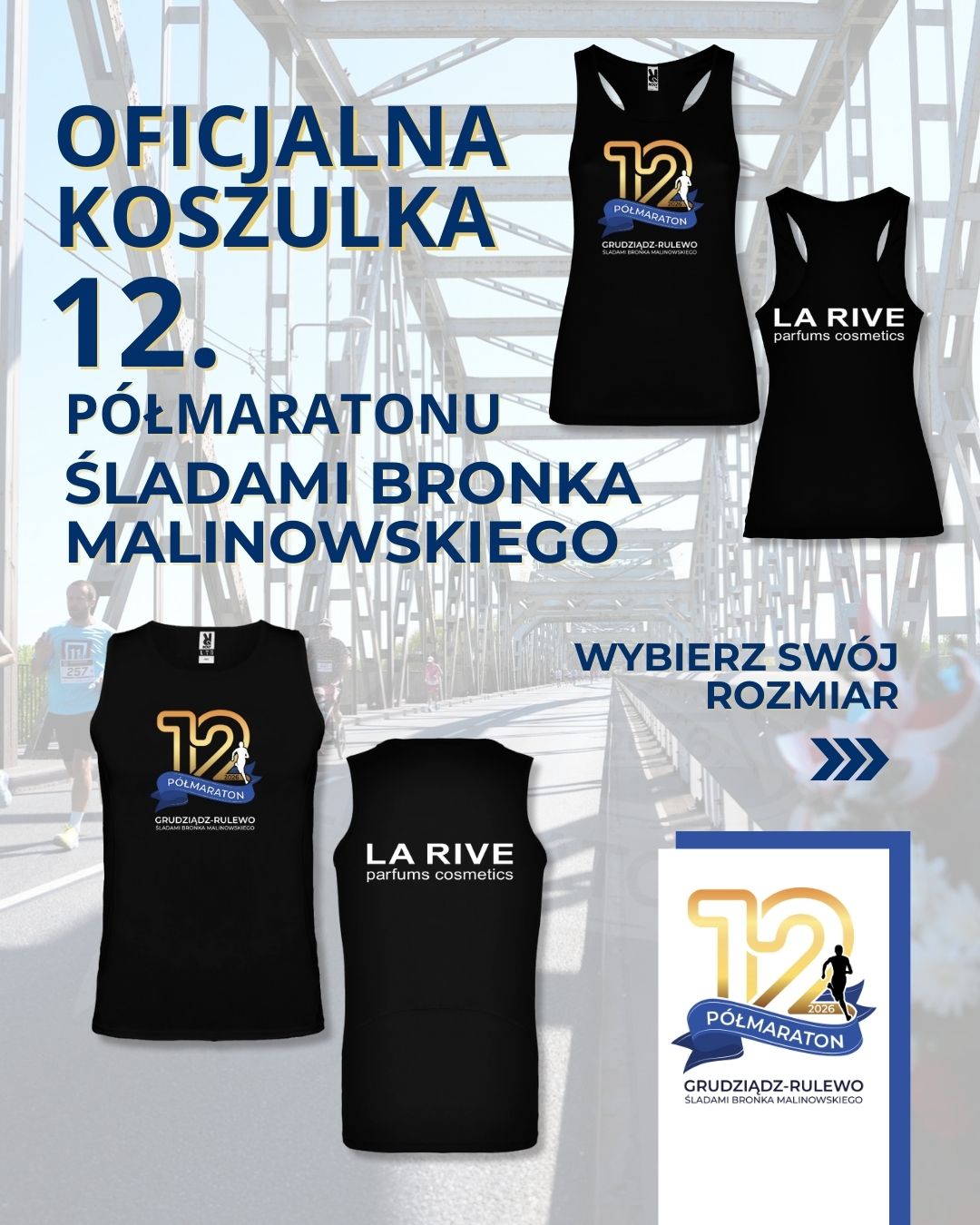 Koszulka z 12. Półmaratonu Bronka Malinowskiego