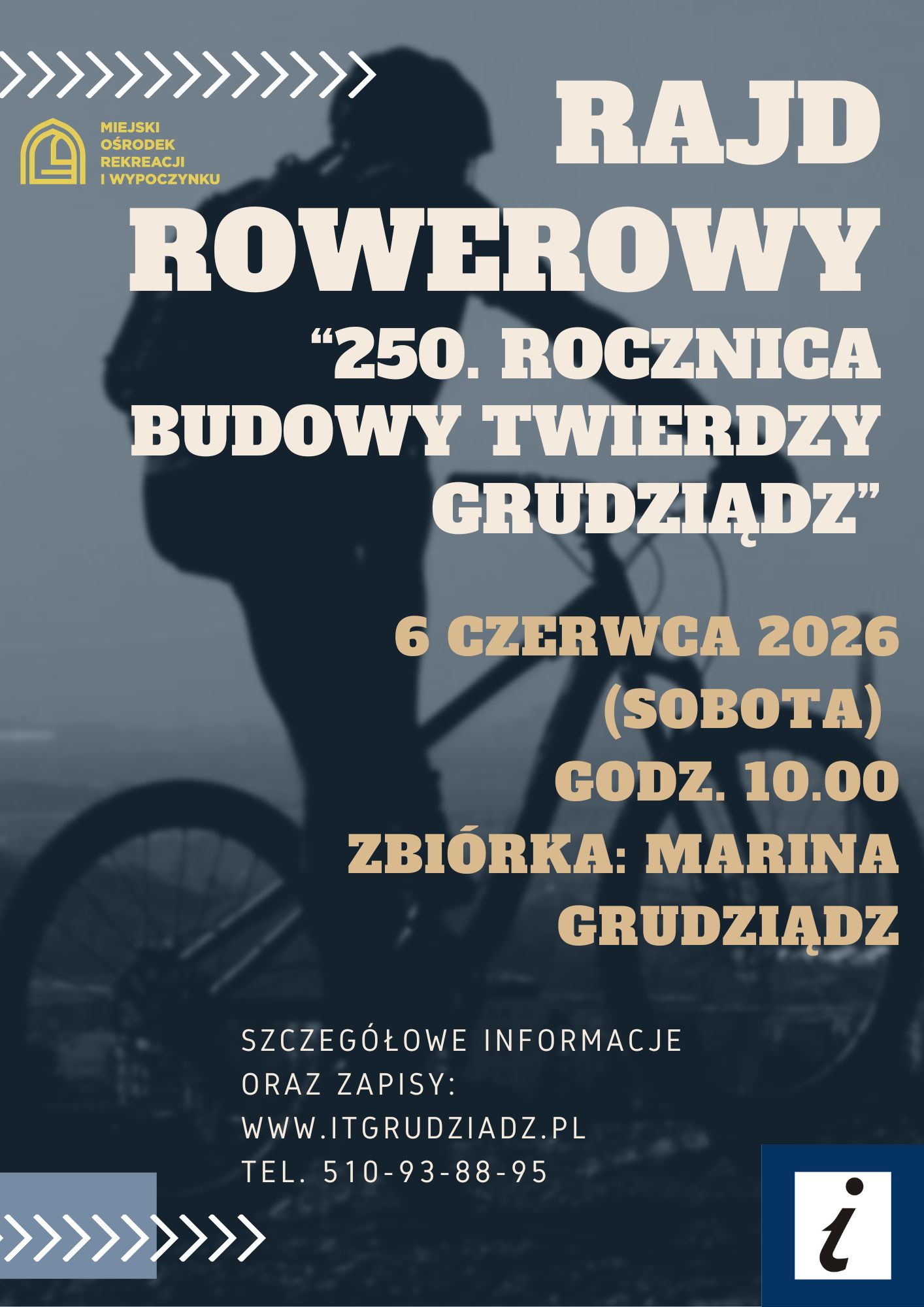 Rajd rowerowy z okazji 250. rocznicy budowy Twierdzy Grudziądz – 6 czerwca 2026 r.