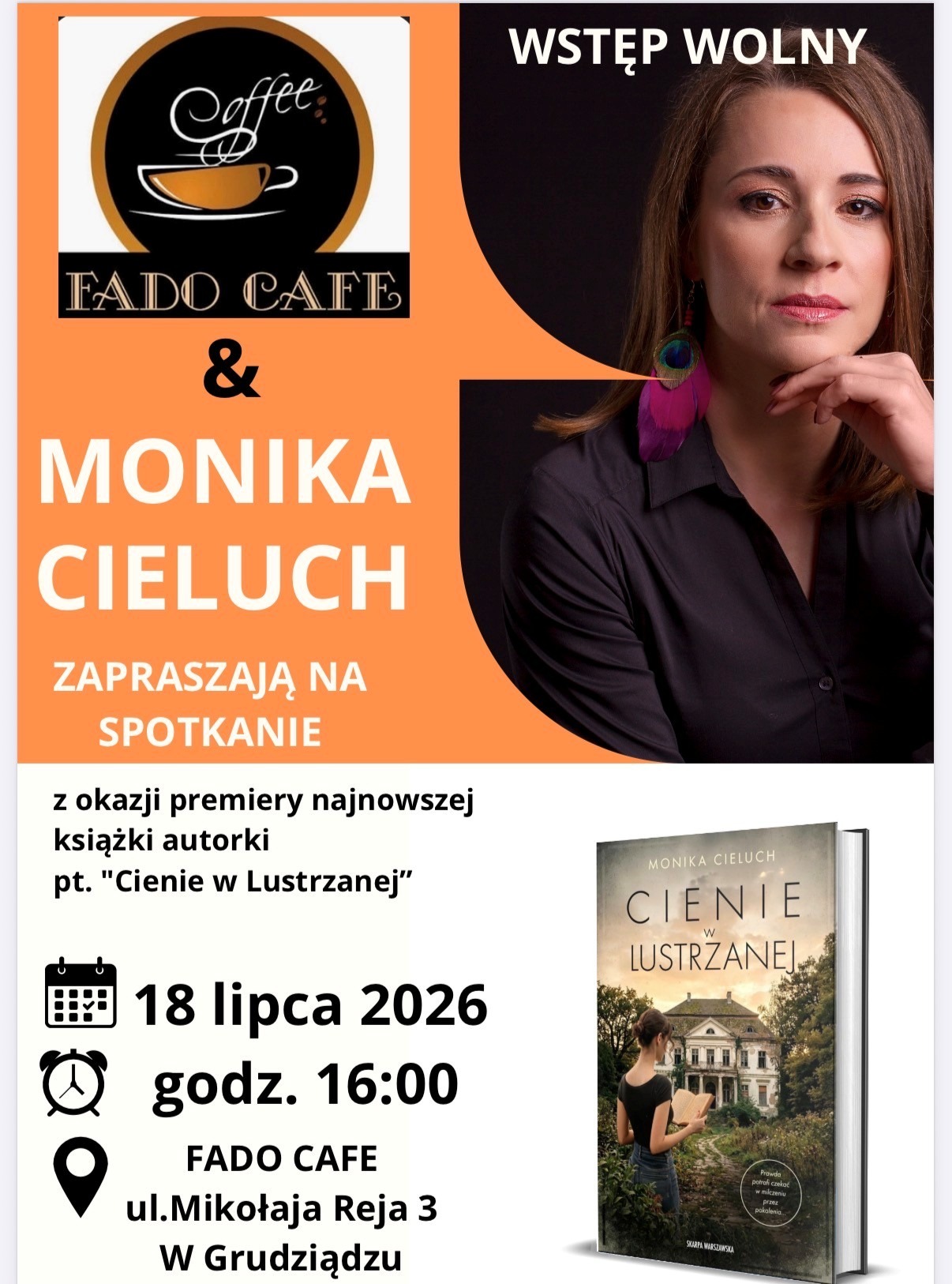 Spotkanie autorskie z Moniką Cieluch – 18 lipca 2026