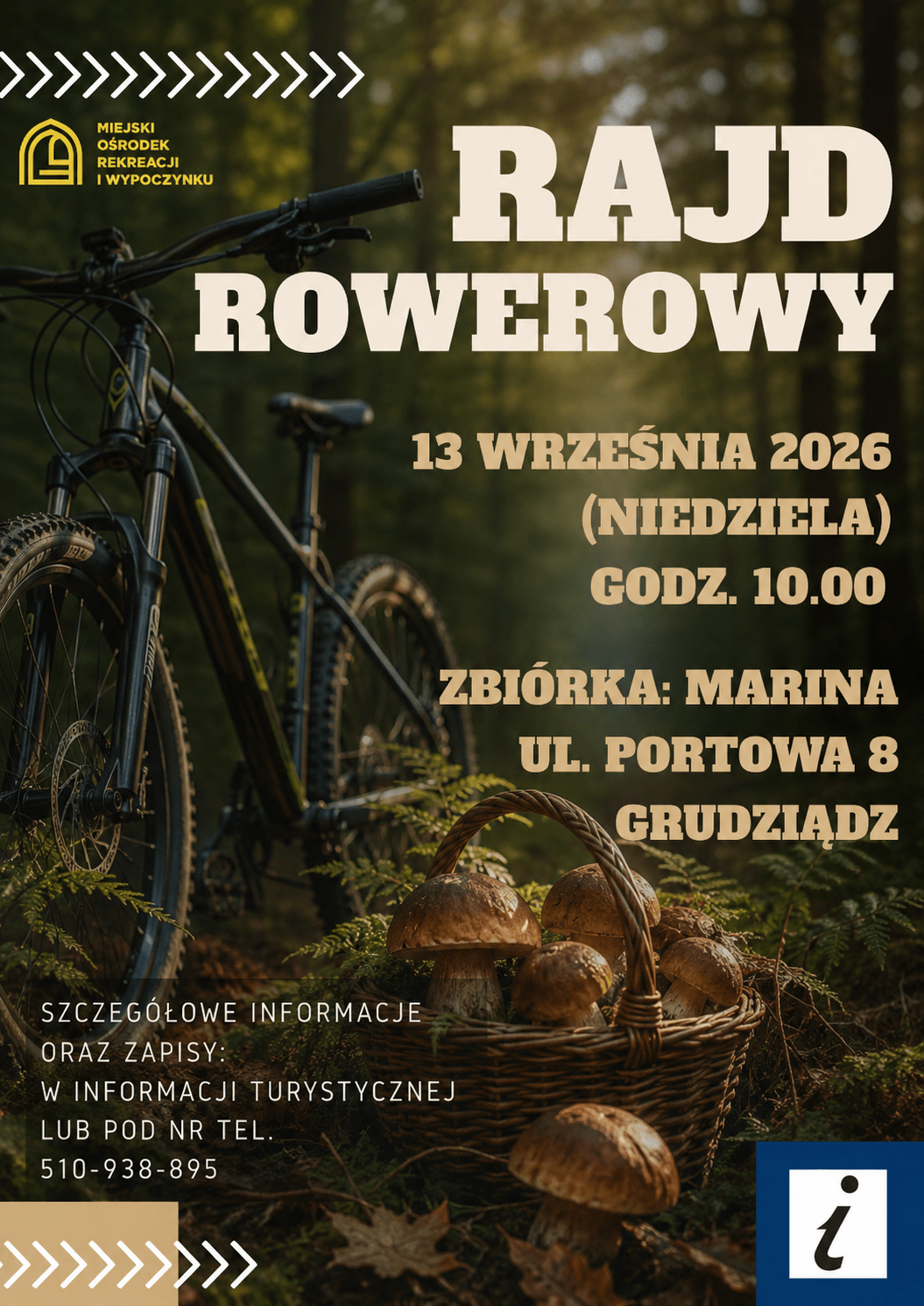 Rajd rowerowy „Jesień w Borach” – 13 września 2026 roku